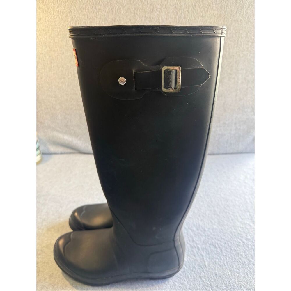 Hunter tall black rain boots 8 - Picture 6 of 11